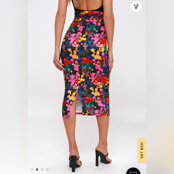 Midi Floral Skirt - Picture 5 of 5